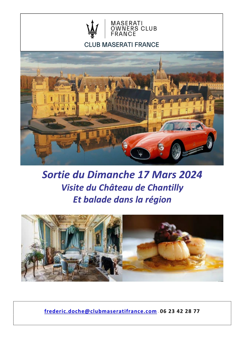 Image article Sortie du Dimanche 17 Mars 2024                Balade autours de Chantilly