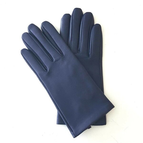 GANTS FEMME DOUBLES EN SOIE - EN CUIR D'AGNEAU