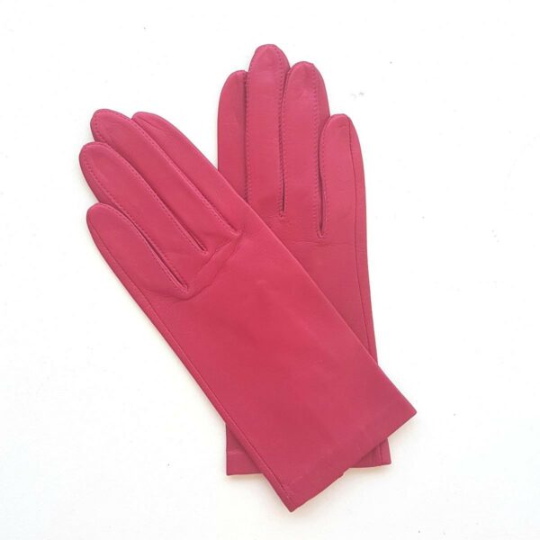 GANTS FEMME DOUBLES EN SOIE - EN CUIR D'AGNEAU