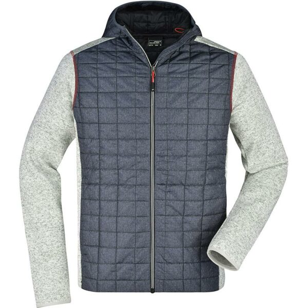 VESTE TRICOT MATELASSEE AVEC CAPUCHE - HOMME et FEMME