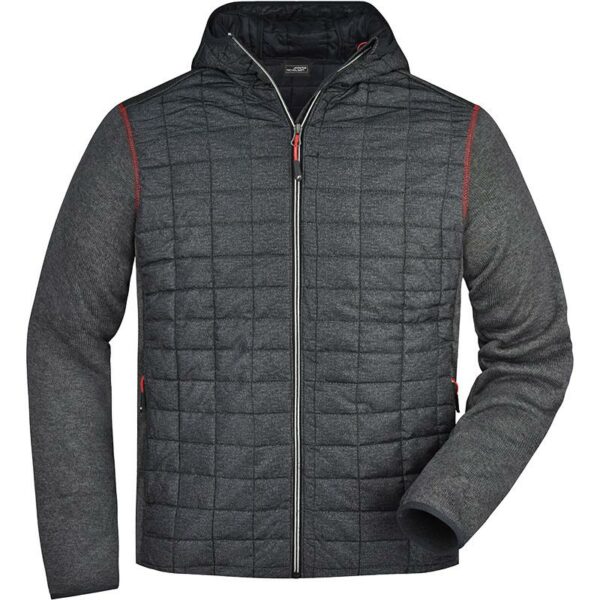 VESTE TRICOT MATELASSEE AVEC CAPUCHE - HOMME et FEMME