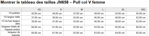 PULL COL EN V - FEMME