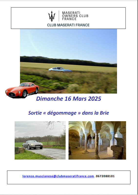 Image article Dégommage en Brie Dimanche 16 mars