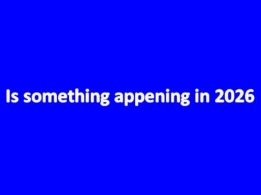 Image article :Is something appening in 2026