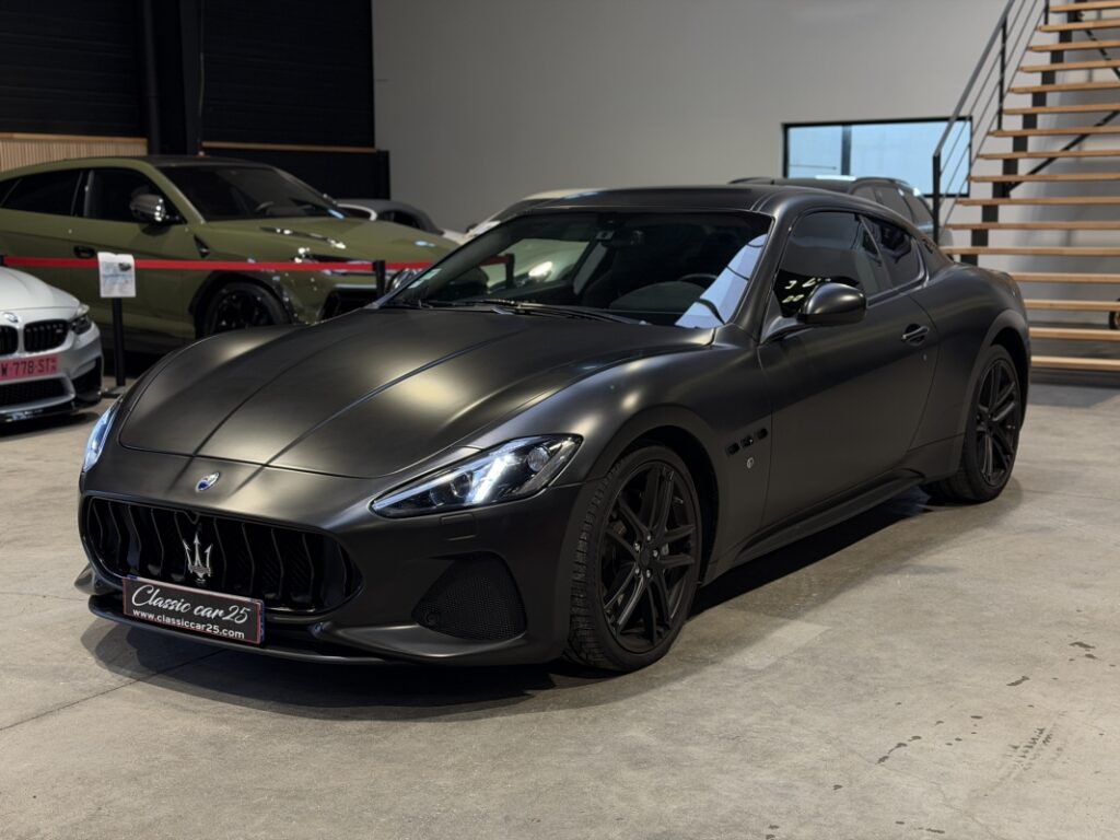 Maserati GRANTURISMO 4.7 460CH SPORT, (Coupé), NOIR, 38cv, 2 portes, mise en circulation le 28-11-2017.